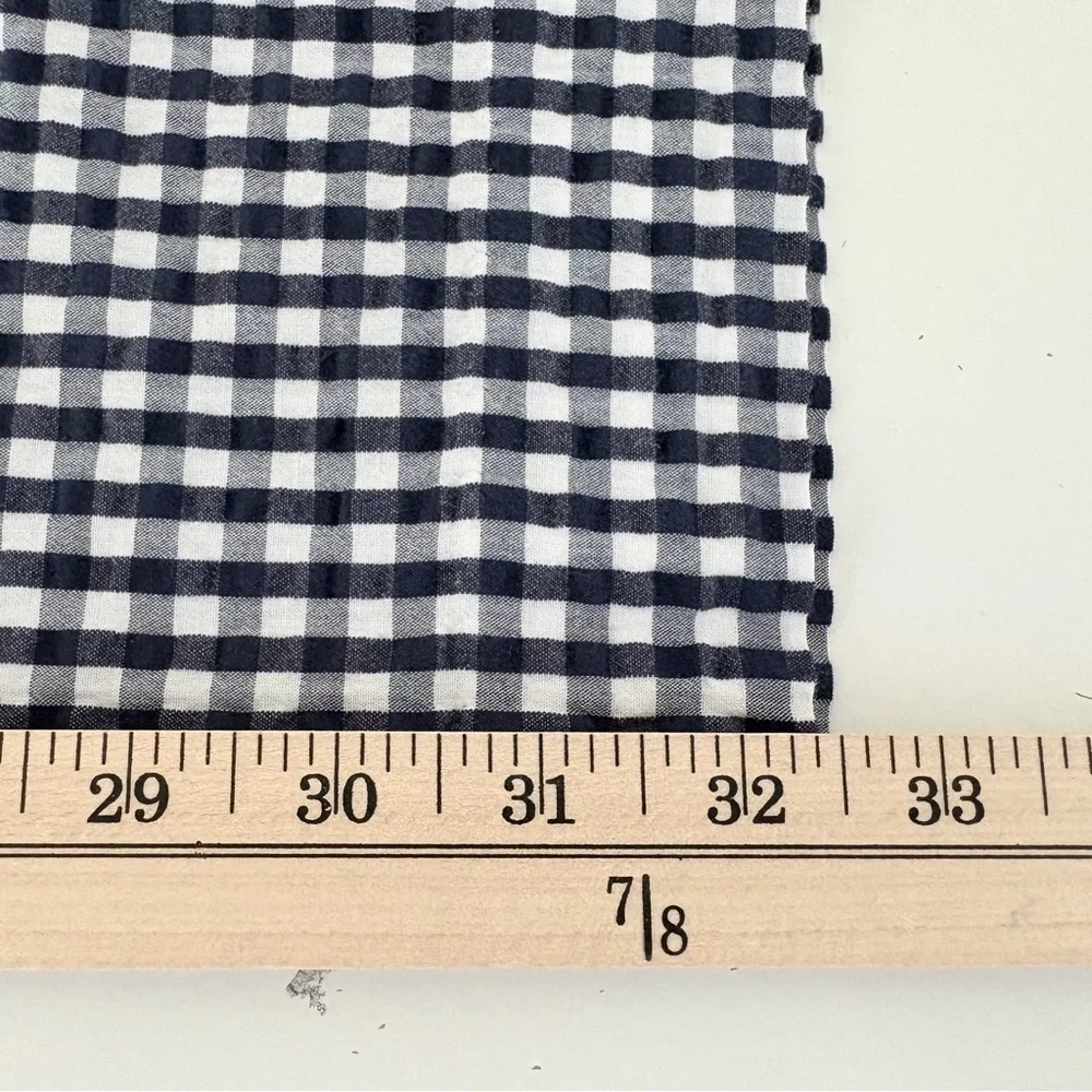 J.Crew Navy Check Seersucker Crop Ankle Pants